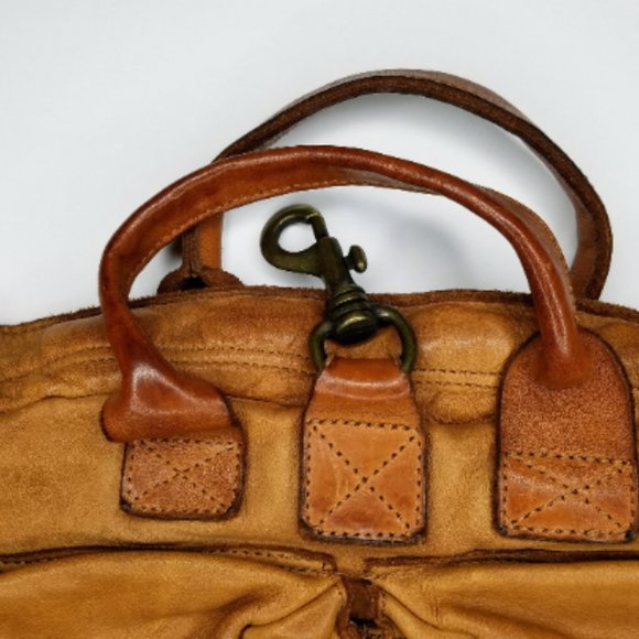 Genuine Vintage Campomaggi Large Leather Briefcase Portfolio Messenger Bag - Picture 8 of 8